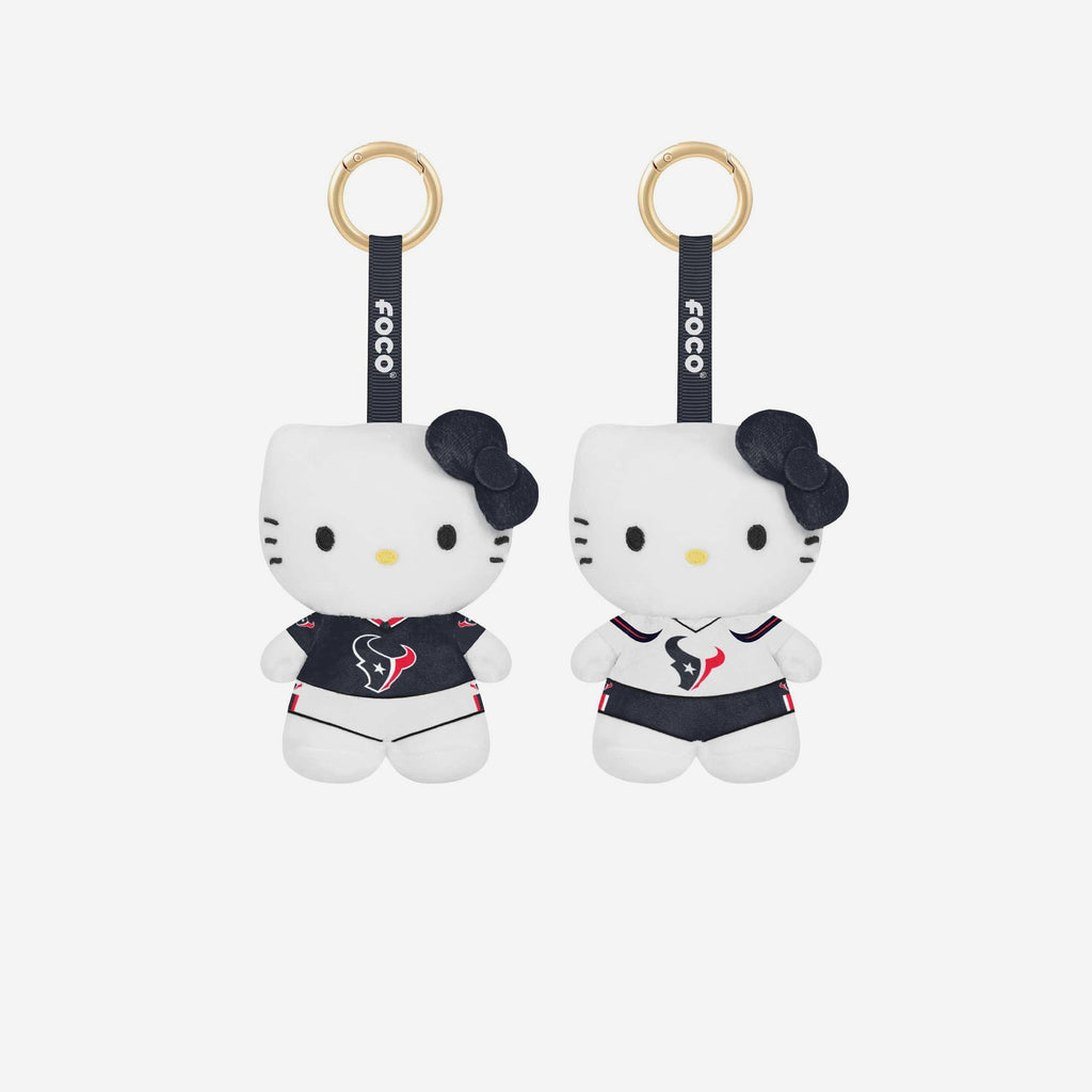Houston Texans 2 Pack Mini Plush Hello Kitty® Bag Charm Keychain FOCO - FOCO.com