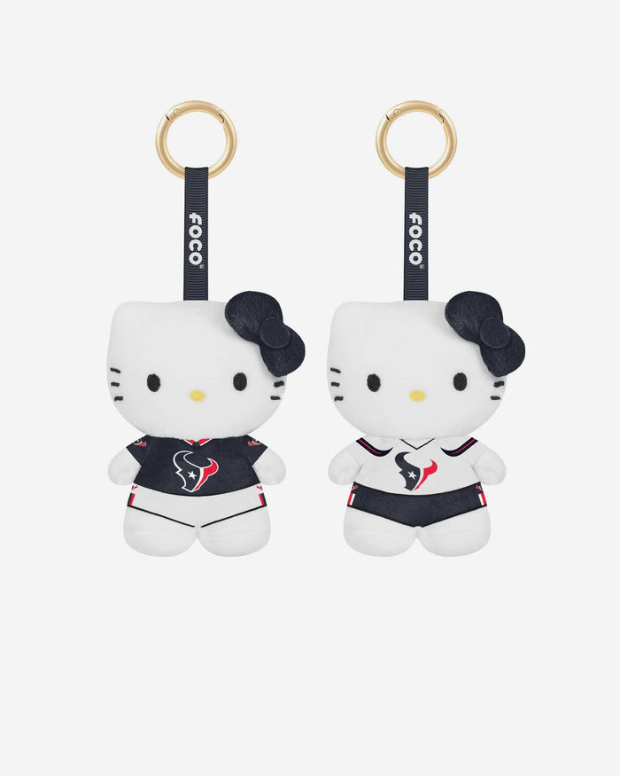Houston Texans 2 Pack Mini Plush Hello Kitty® Bag Charm Keychain FOCO - FOCO.com