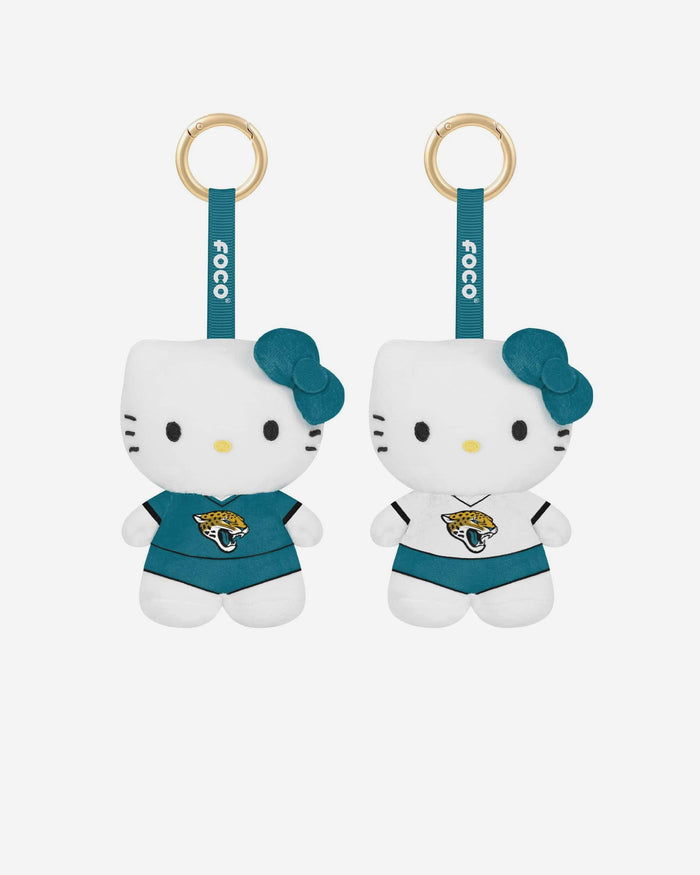 Jacksonville Jaguars 2 Pack Mini Plush Hello Kitty® Bag Charm Keychain FOCO - FOCO.com