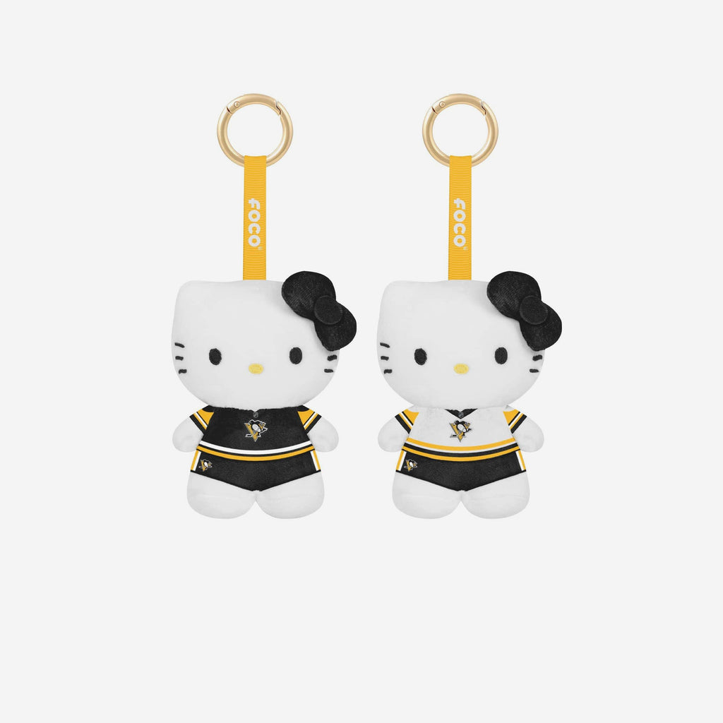 Pittsburgh Penguins 2 Pack Mini Plush Hello Kitty® Bag Charm Keychain FOCO - FOCO.com