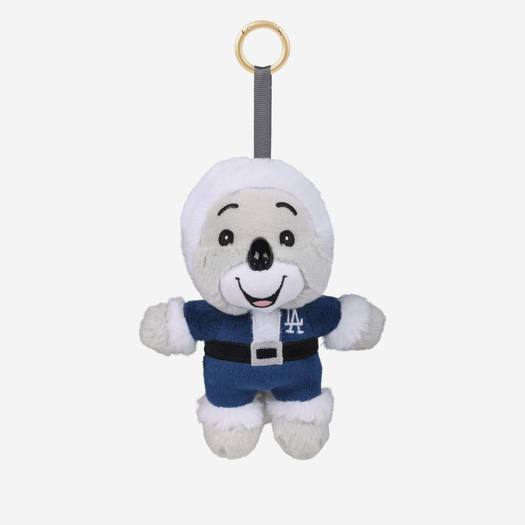 Los Angeles Dodgers Plush Mascot Santa Bag Charm Keychain FOCO - FOCO.com