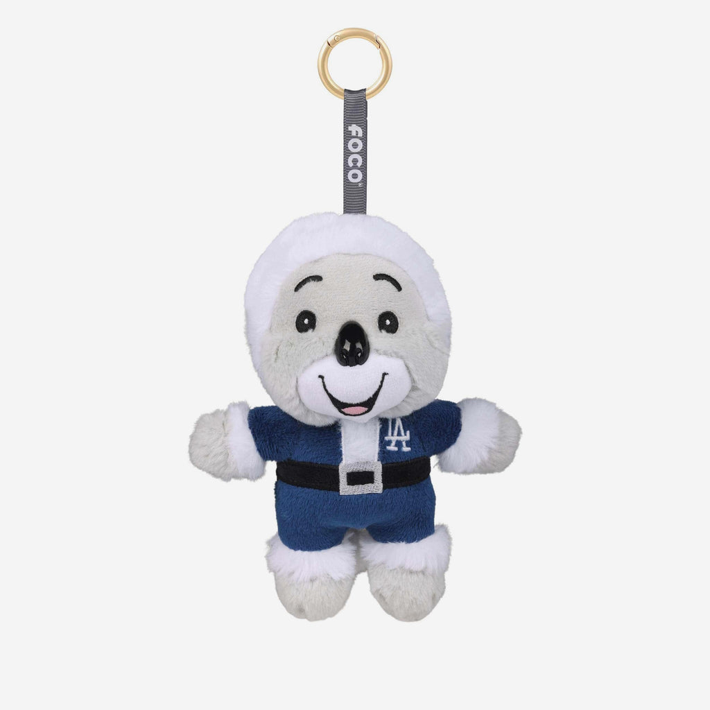 Los Angeles Dodgers Plush Mascot Santa Bag Charm Keychain FOCO - FOCO.com