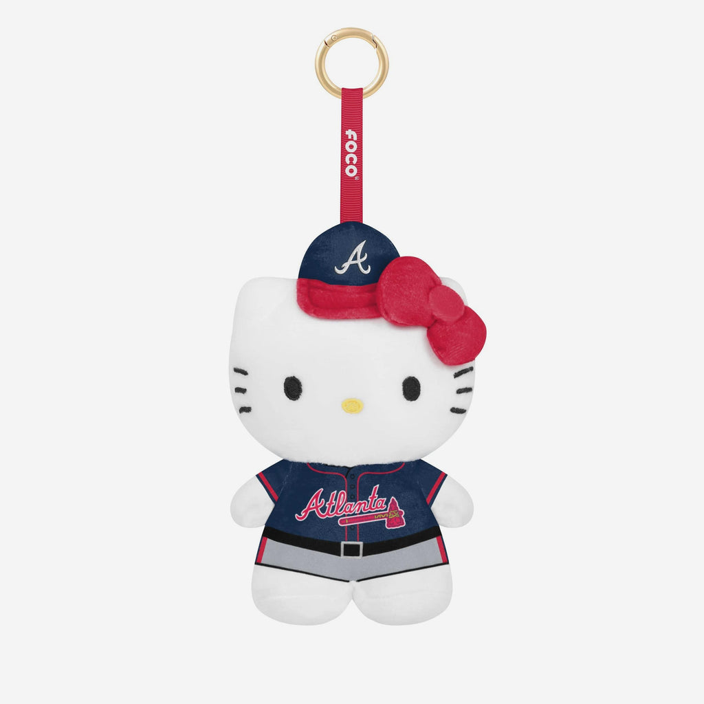 Atlanta Braves Plush Hello Kitty® Bag Charm Keychain FOCO - FOCO.com