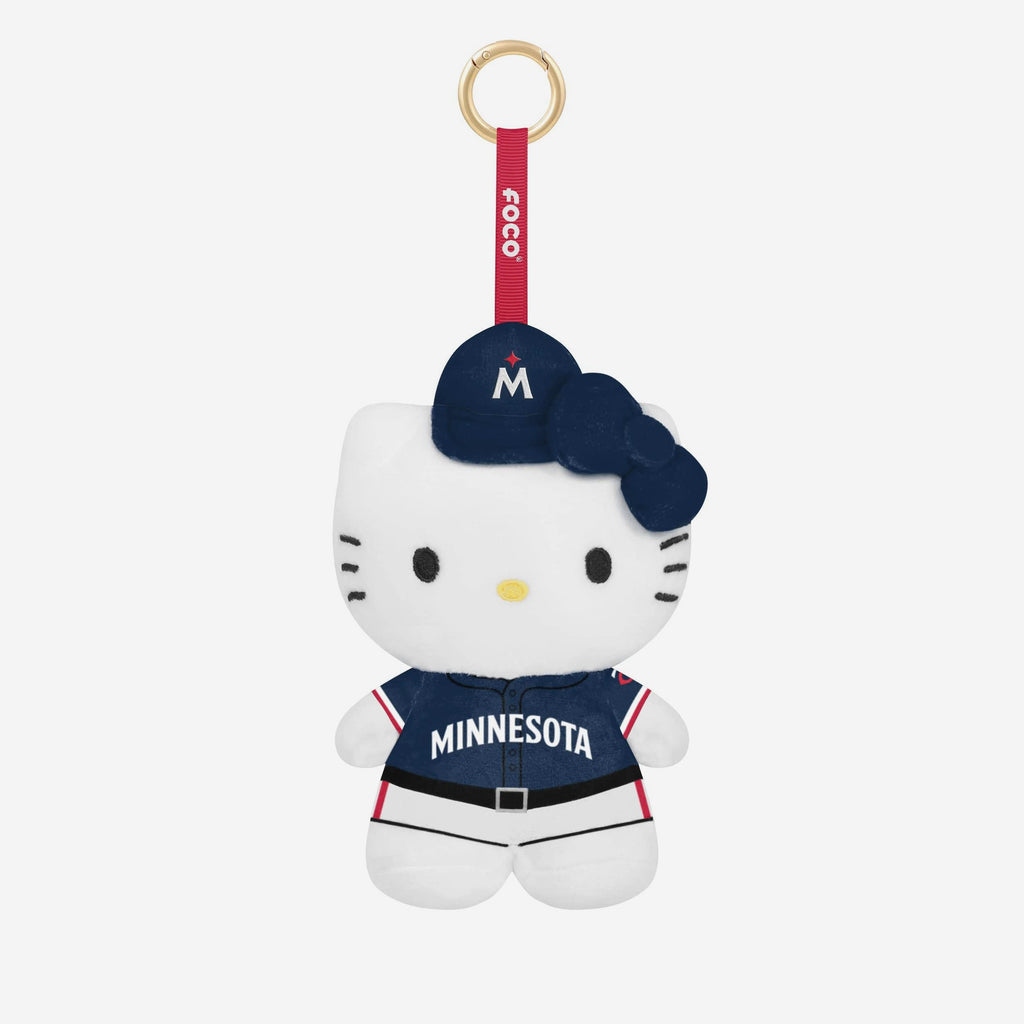 Minnesota Twins Plush Hello Kitty® Bag Charm Keychain FOCO - FOCO.com