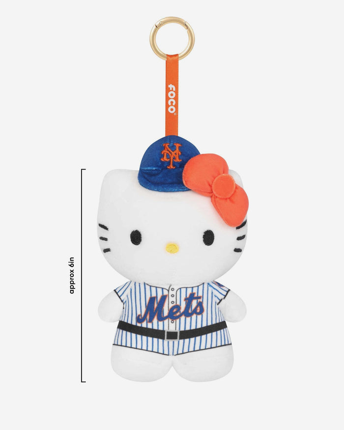 New York Mets Plush Hello Kitty® Bag Charm Keychain FOCO - FOCO.com