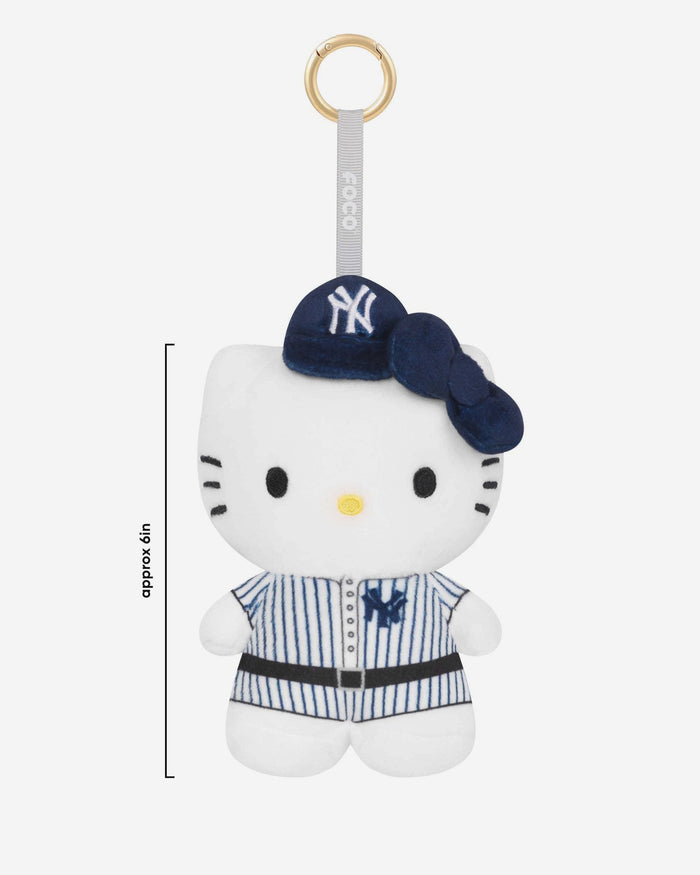 New York Yankees Plush Hello Kitty® Bag Charm Keychain FOCO - FOCO.com