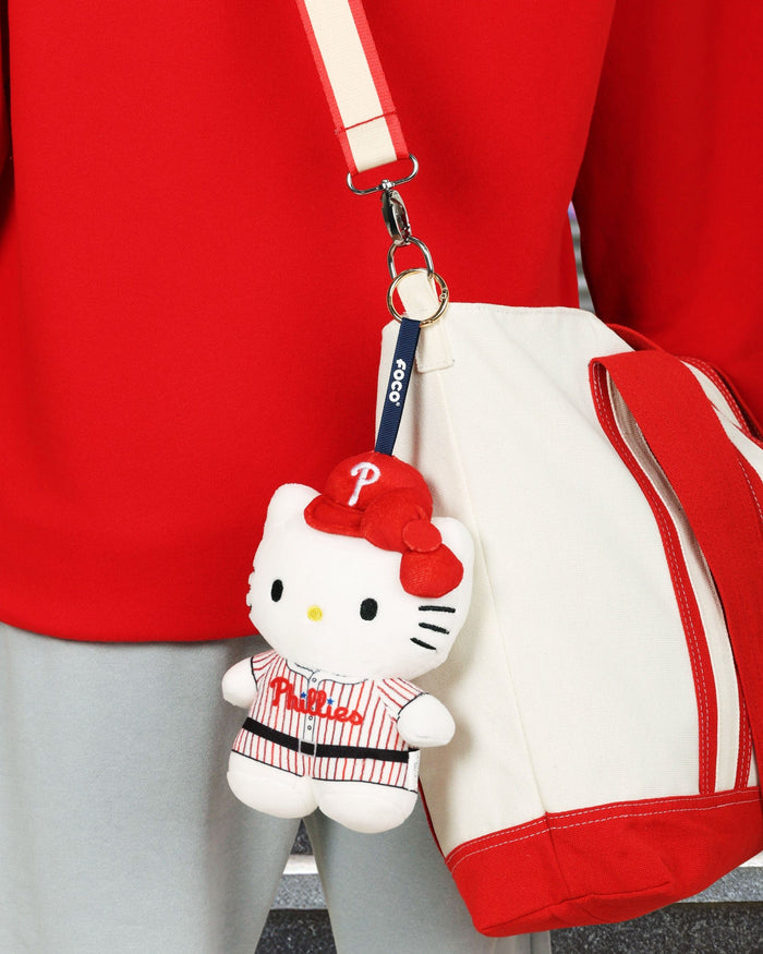 Philadelphia Phillies Plush Hello Kitty® Bag Charm Keychain FOCO - FOCO.com