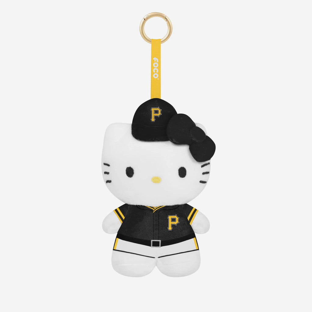 Pittsburgh Pirates Plush Hello Kitty® Bag Charm Keychain FOCO - FOCO.com