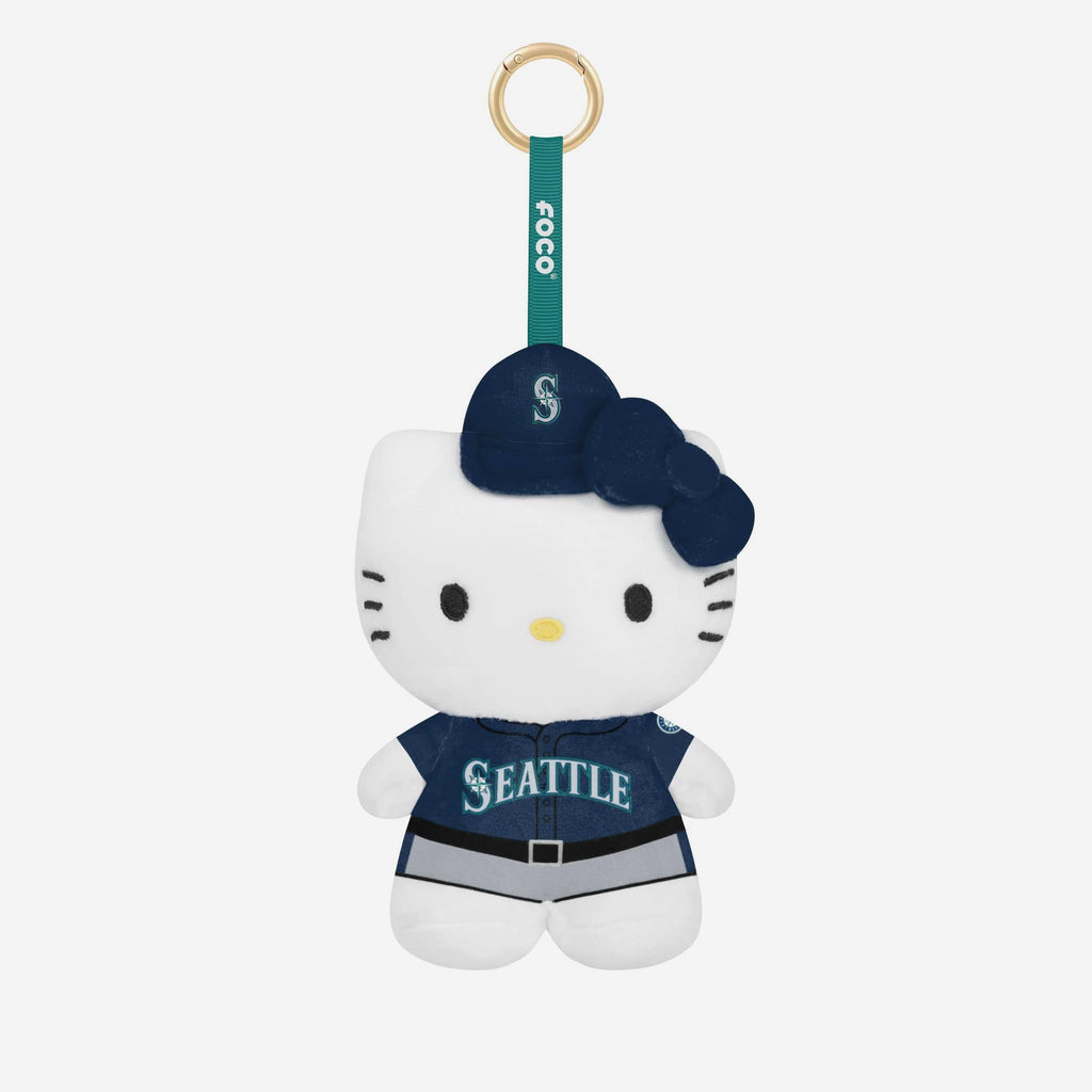 Seattle Mariners Plush Hello Kitty® Bag Charm Keychain FOCO - FOCO.com