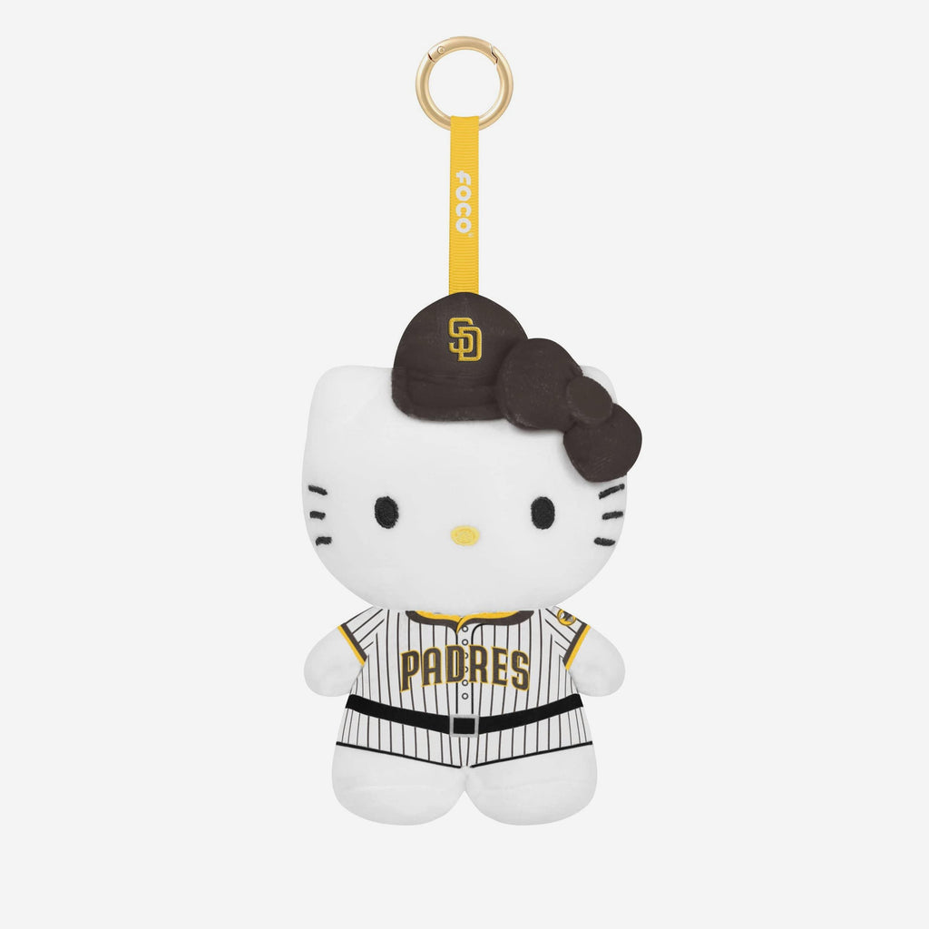San Diego Padres Plush Hello Kitty® Bag Charm Keychain FOCO - FOCO.com