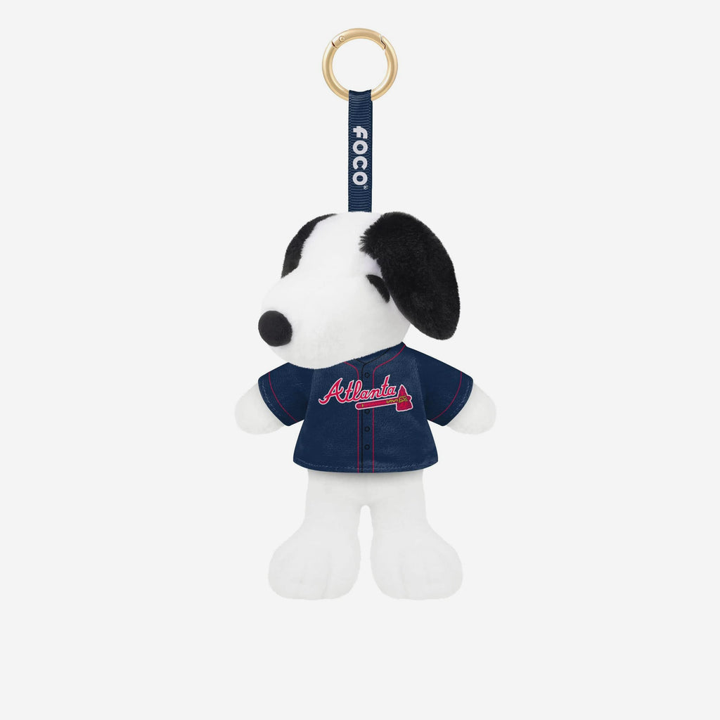 Atlanta Braves Plush Snoopy Peanuts Bag Charm Keychain FOCO - FOCO.com