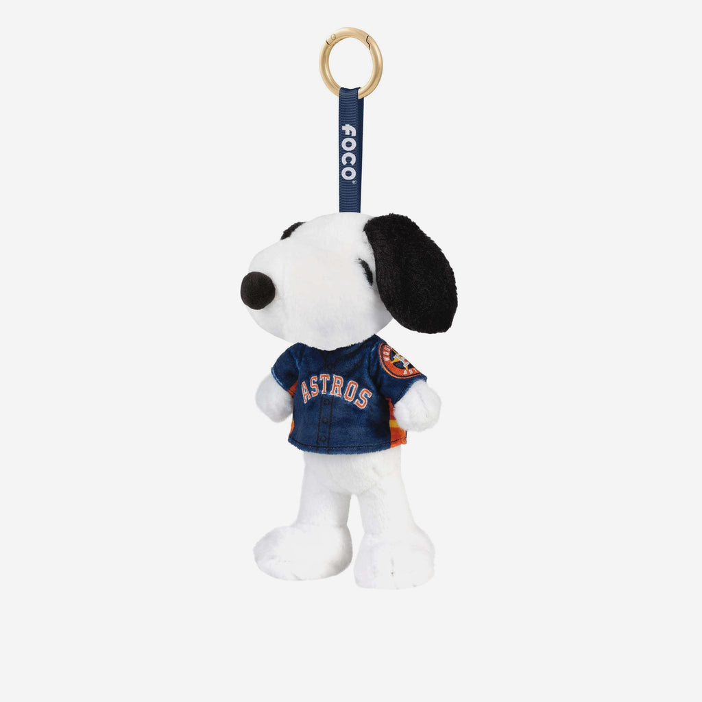 Houston Astros Plush Snoopy Peanuts Bag Charm Keychain FOCO - FOCO.com