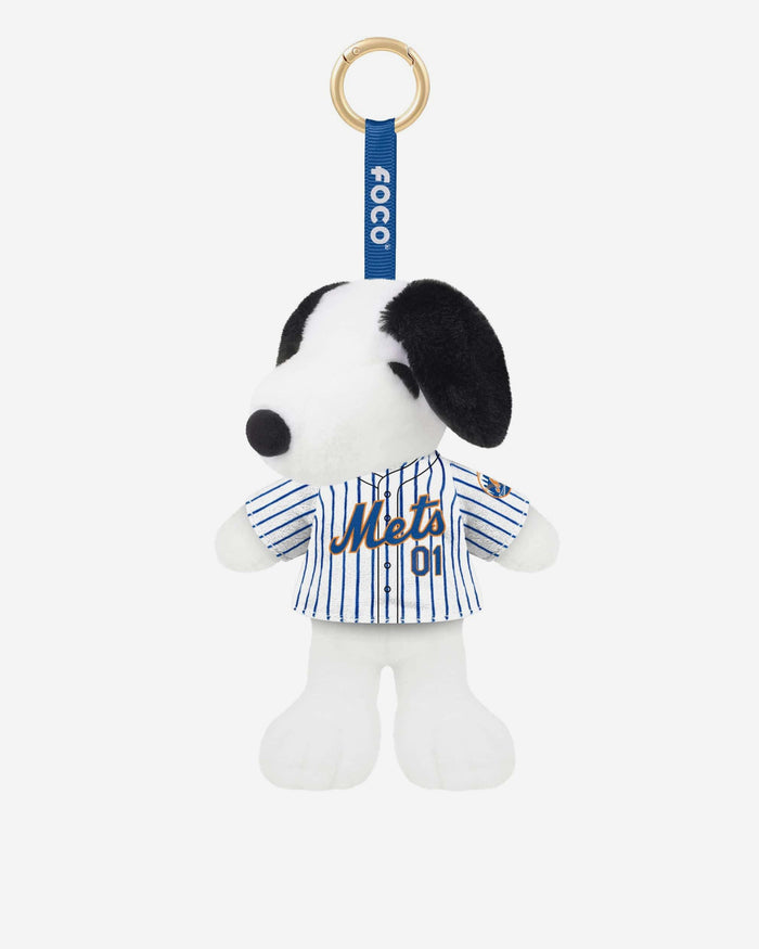 New York Mets Plush Snoopy Peanuts Bag Charm Keychain FOCO - FOCO.com