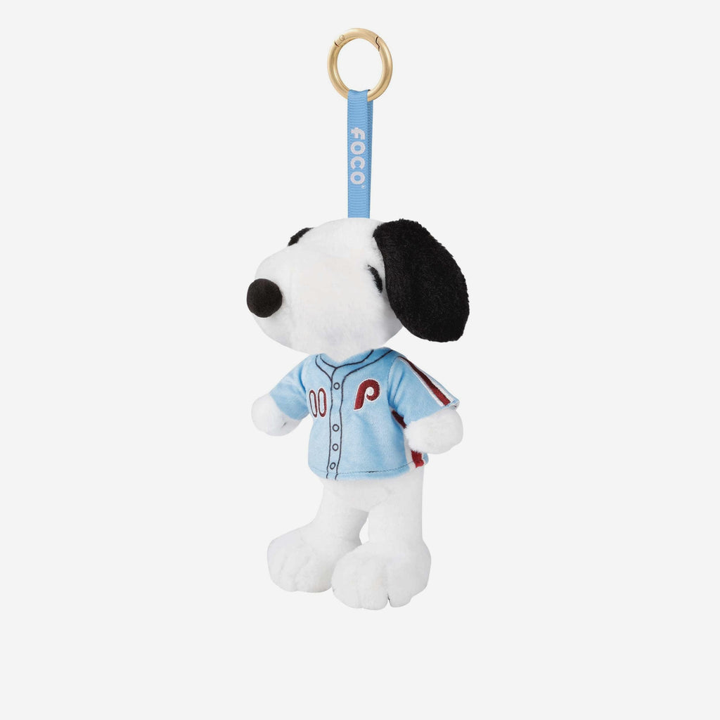 Philadelphia Phillies Plush Snoopy Peanuts Bag Charm Keychain FOCO - FOCO.com