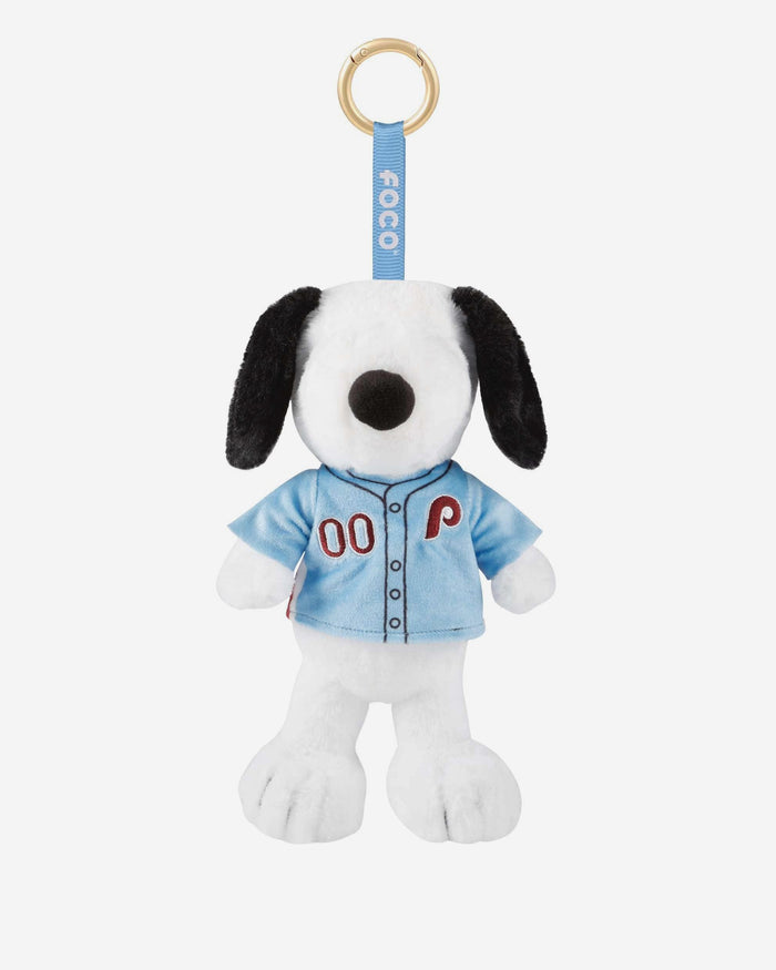 Philadelphia Phillies Plush Snoopy Peanuts Bag Charm Keychain FOCO - FOCO.com