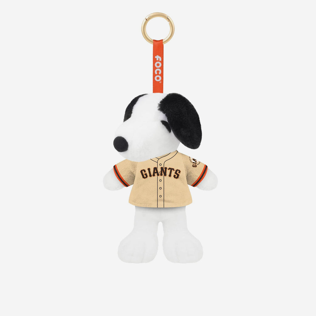 San Francisco Giants Plush Snoopy Peanuts Bag Charm Keychain