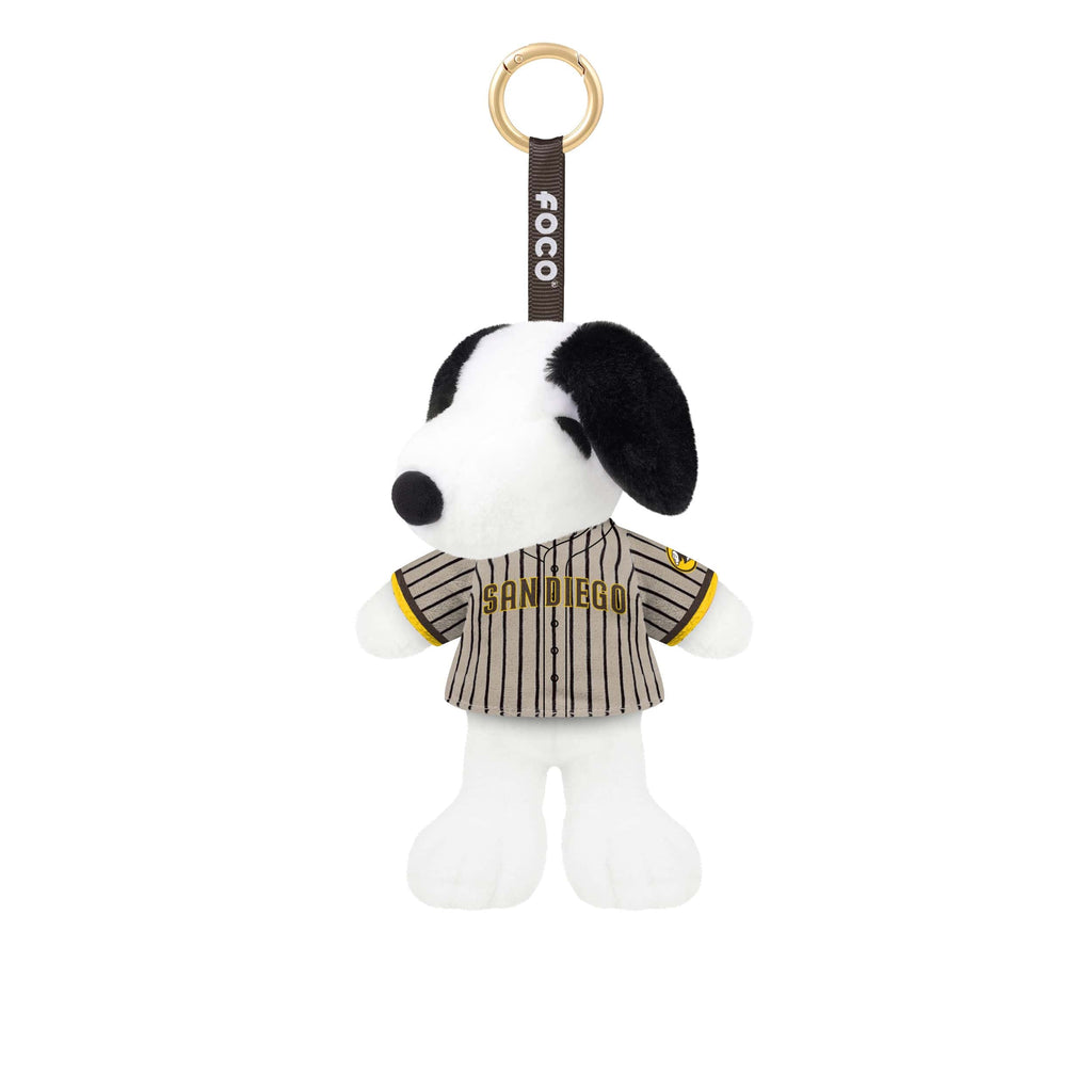 San Diego Padres Plush Snoopy Peanuts Bag Charm Keychain