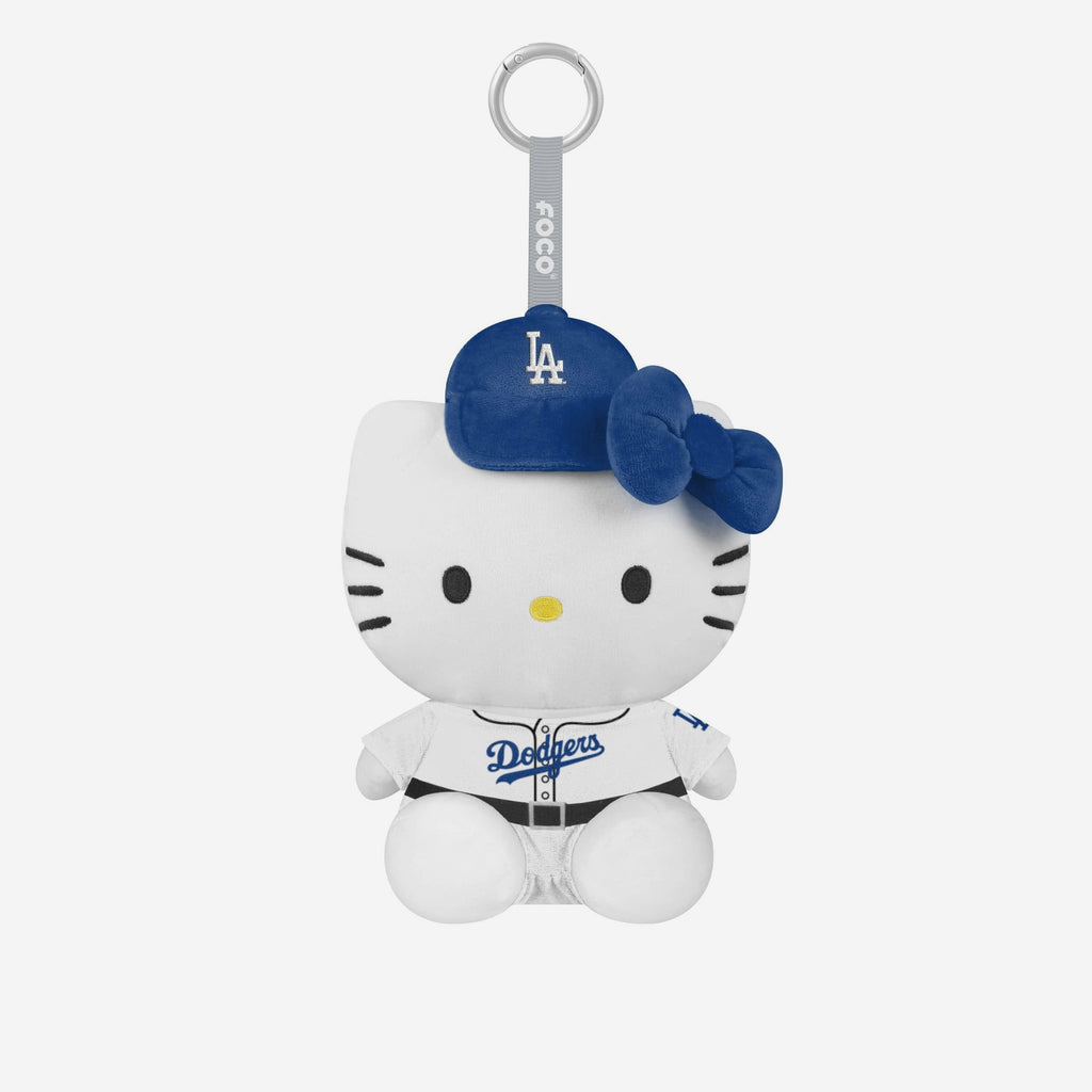 Los Angeles Dodgers Plush Hello Kitty® Seated Bag Charm Keychain FOCO - FOCO.com