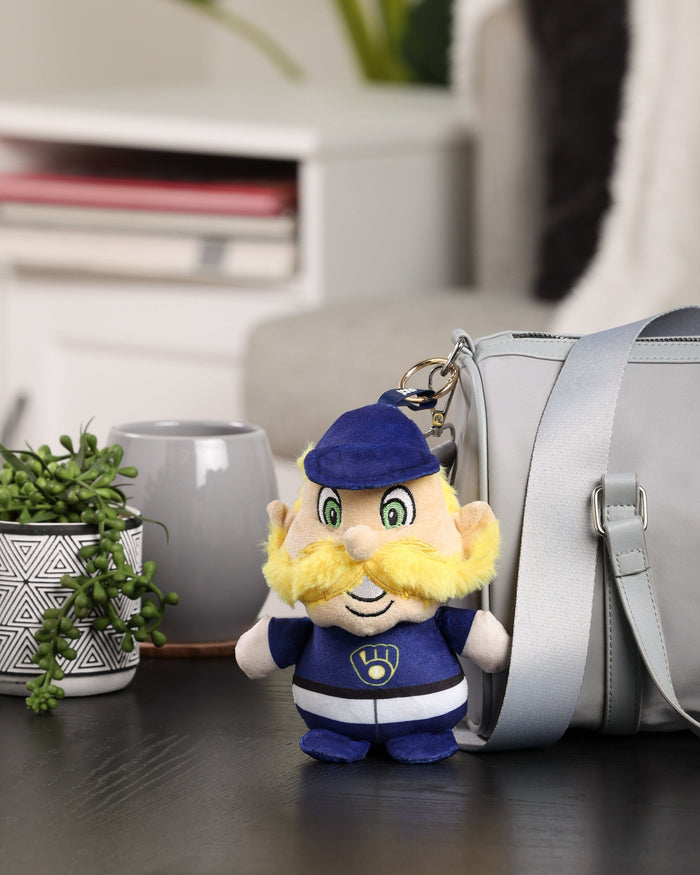 Milwaukee Brewers Plush Teamie Beanie Mascot Bag Charm Keychain FOCO - FOCO.com