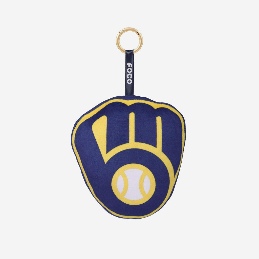 Milwaukee Brewers Plush Team Logo Bag Charm Keychain FOCO - FOCO.com