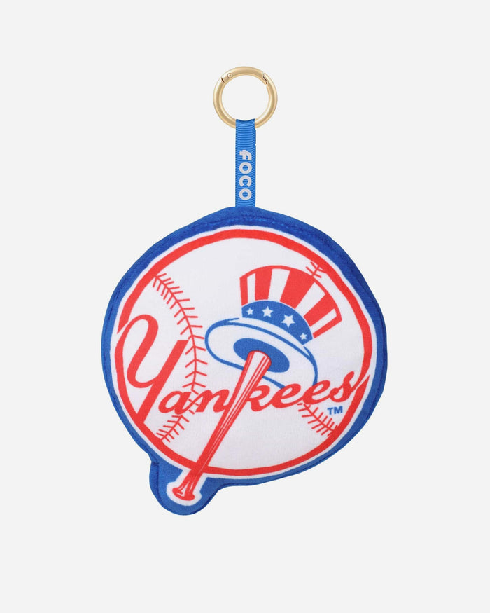 New York Yankees Plush Team Logo Bag Charm Keychain FOCO - FOCO.com