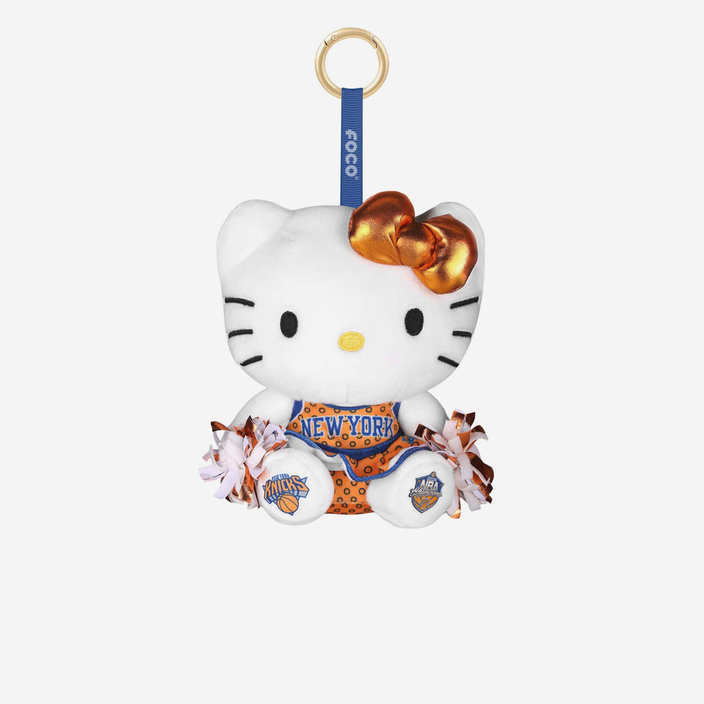 New York Knicks 2026 NBA Champions Plush Hello Kitty® Cheerleader Bag Charm Keychain FOCO - FOCO.com