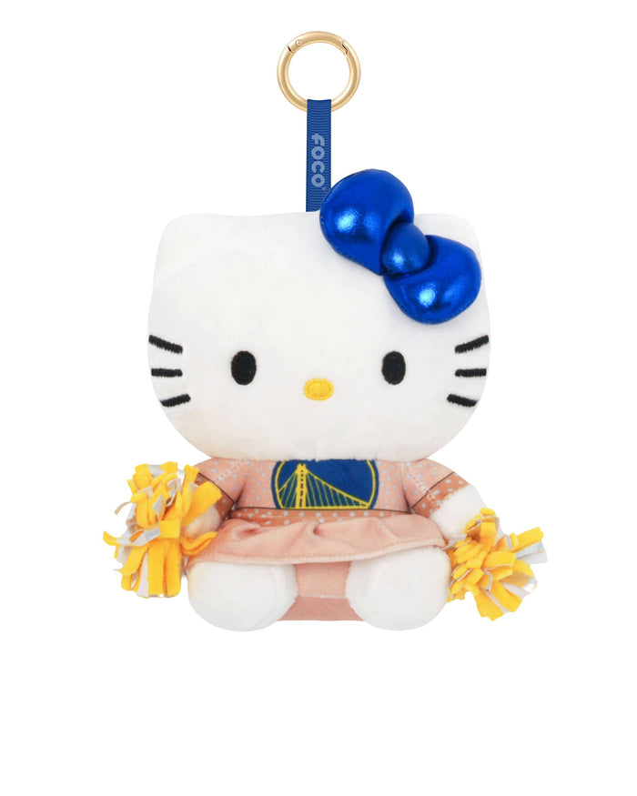 Golden State Warriors Plush Hello Kitty® Cheerleader Bag Charm Keychain FOCO - FOCO.com