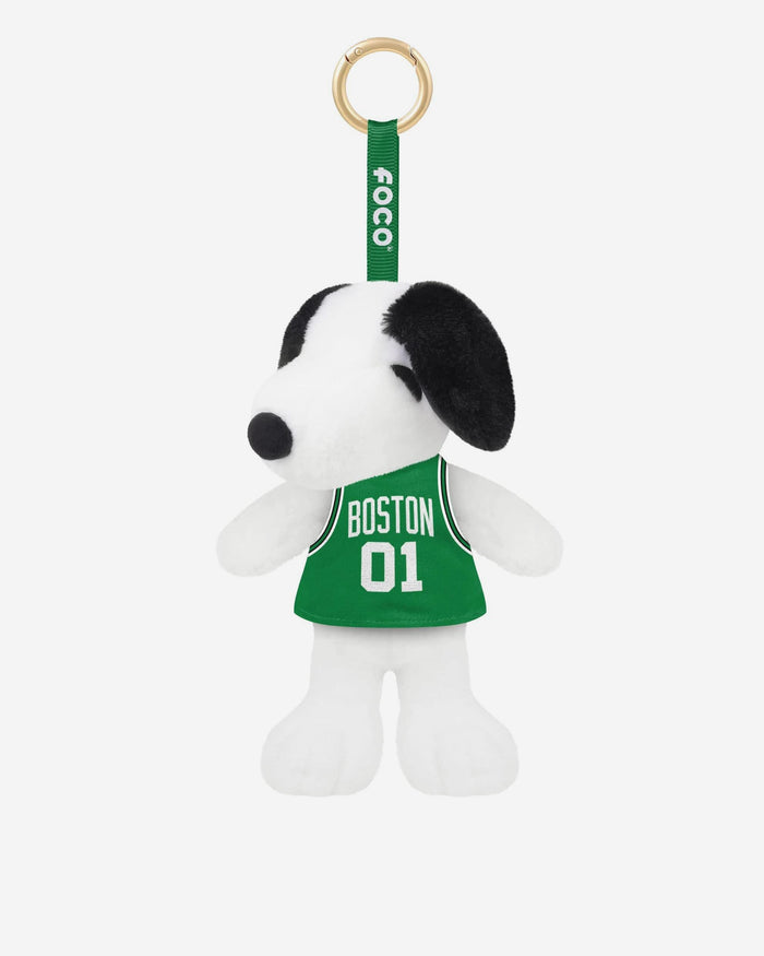 Boston Celtics Plush Snoopy Peanuts Bag Charm Keychain