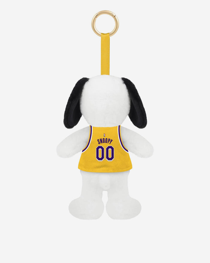 Los Angeles Lakers Plush Snoopy Peanuts Bag Charm Keychain