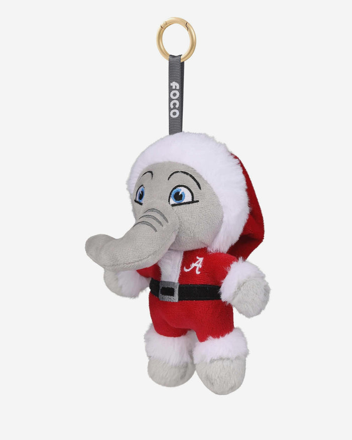 Alabama Crimson Tide Plush Mascot Santa Bag Charm Keychain FOCO - FOCO.com