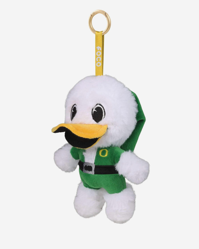 Oregon Ducks Plush Mascot Santa Bag Charm Keychain FOCO - FOCO.com
