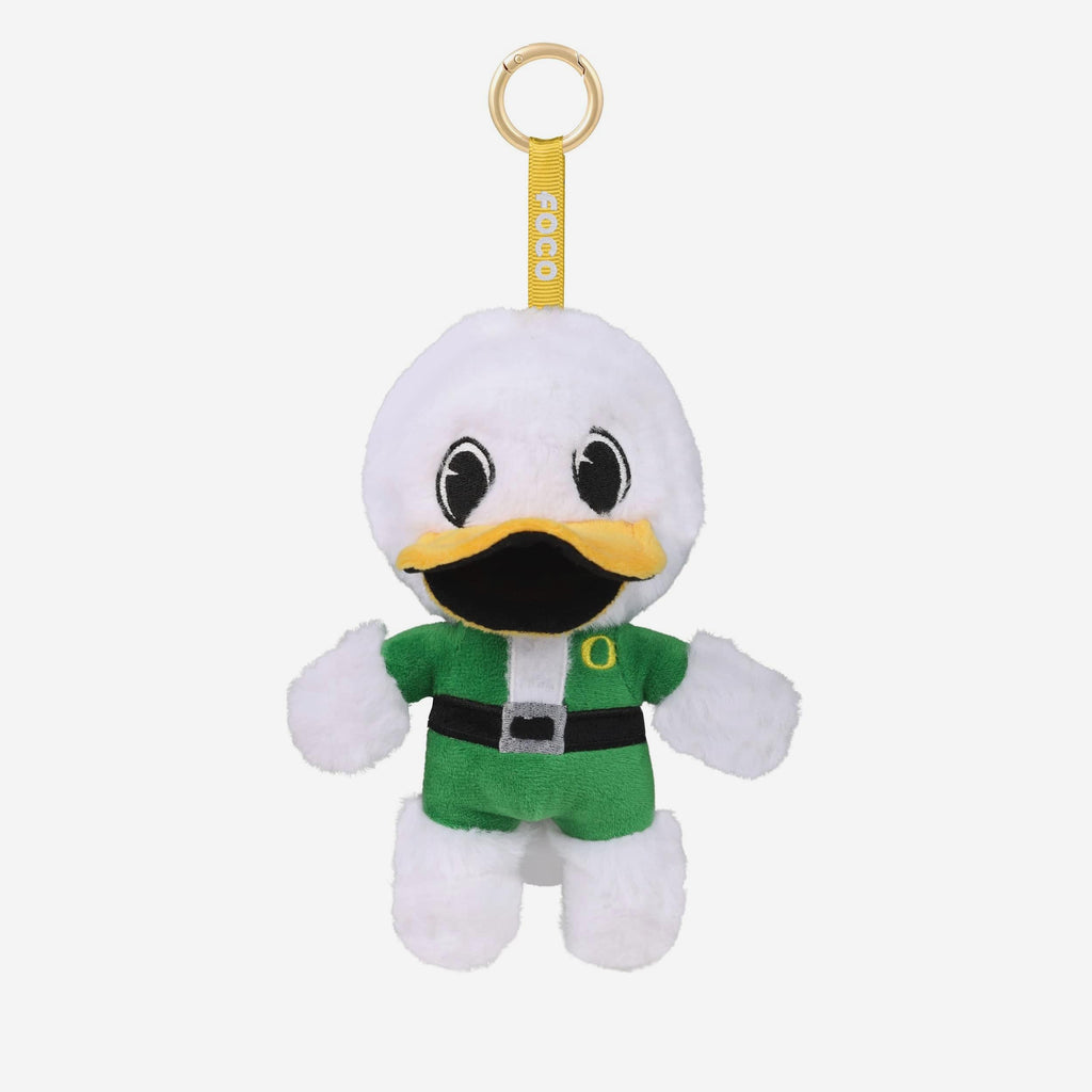 Oregon Ducks Plush Mascot Santa Bag Charm Keychain FOCO - FOCO.com