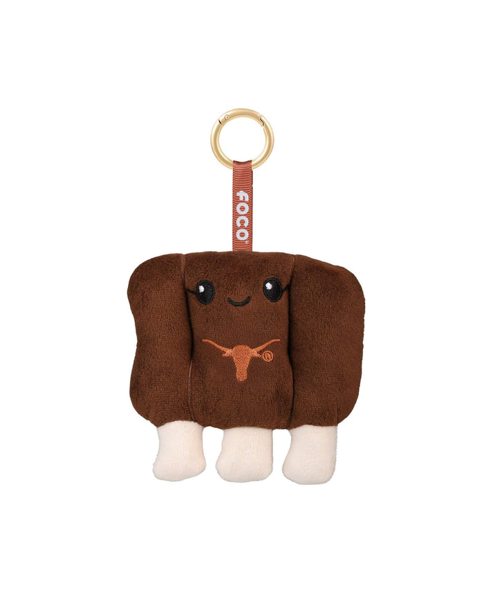 Texas Longhorns Plush Food Bag Charm Keychain