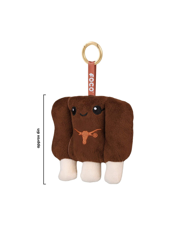 Texas Longhorns Plush Food Bag Charm Keychain