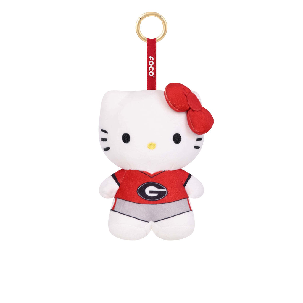 Georgia Bulldogs Plush Hello Kitty® Bag Charm Keychain