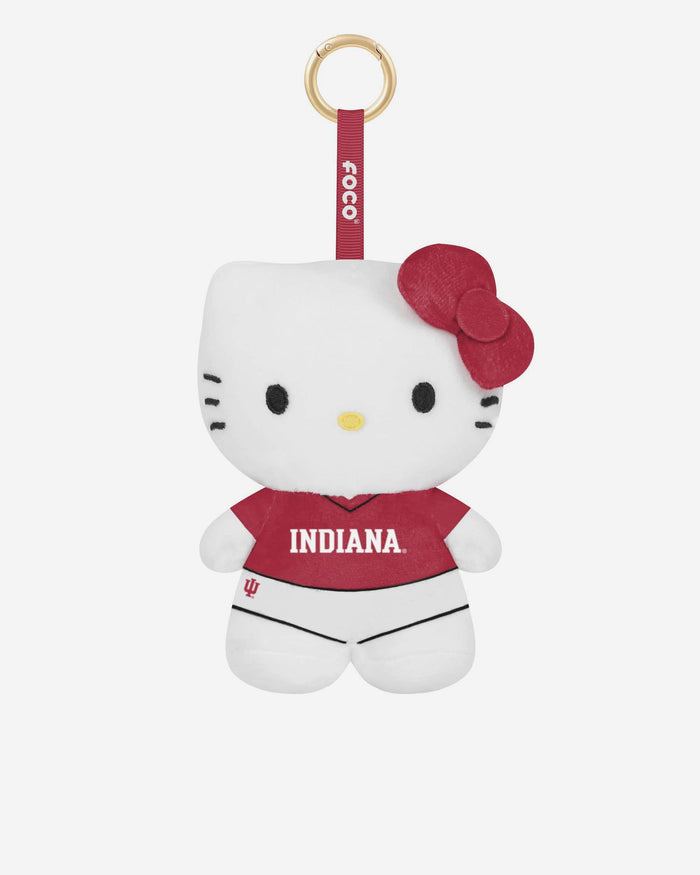 Indiana Hoosiers Plush Hello Kitty® Bag Charm Keychain FOCO - FOCO.com