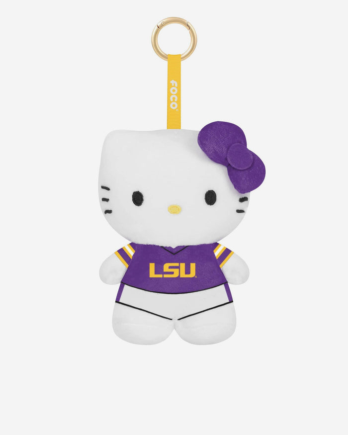 LSU Tigers Plush Hello Kitty® Bag Charm Keychain FOCO - FOCO.com