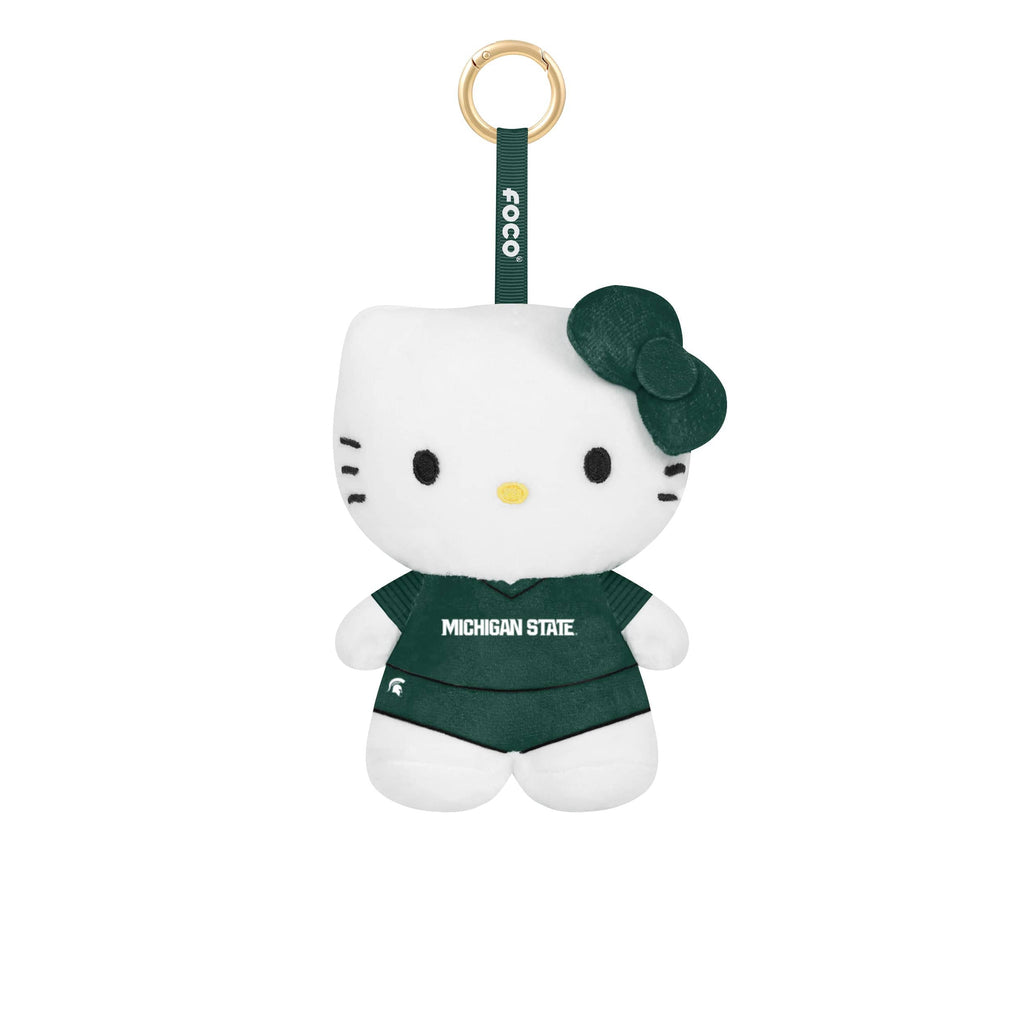 Michigan State Spartans Plush Hello Kitty® Bag Charm Keychain