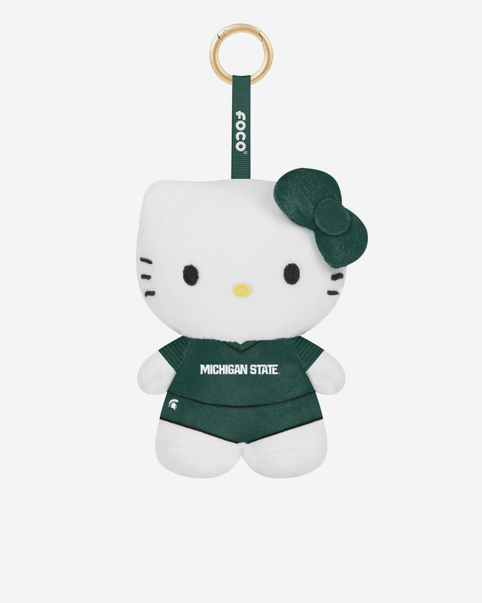 Michigan State Spartans Plush Hello Kitty® Bag Charm Keychain