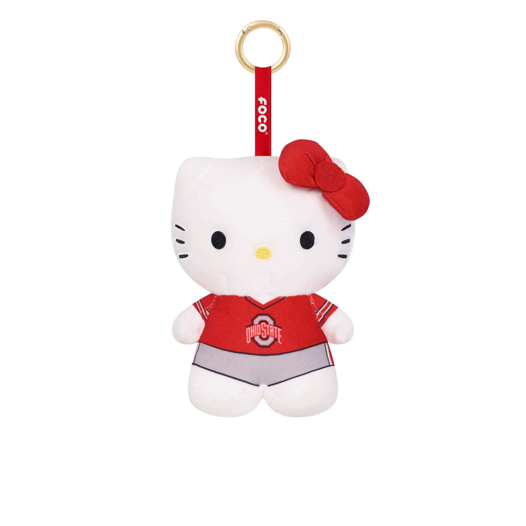 Ohio State Buckeyes Plush Hello Kitty® Bag Charm Keychain