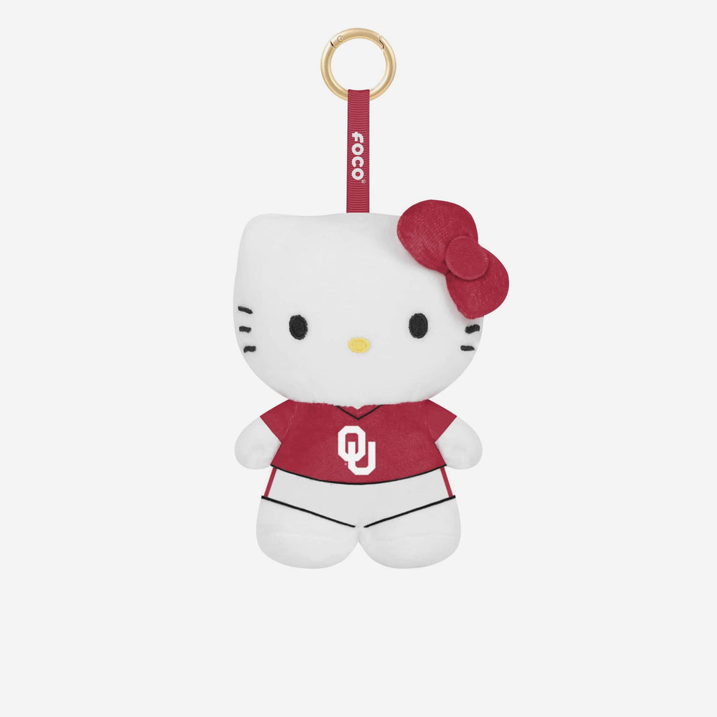 Oklahoma Sooners Plush Hello Kitty® Bag Charm Keychain FOCO - FOCO.com