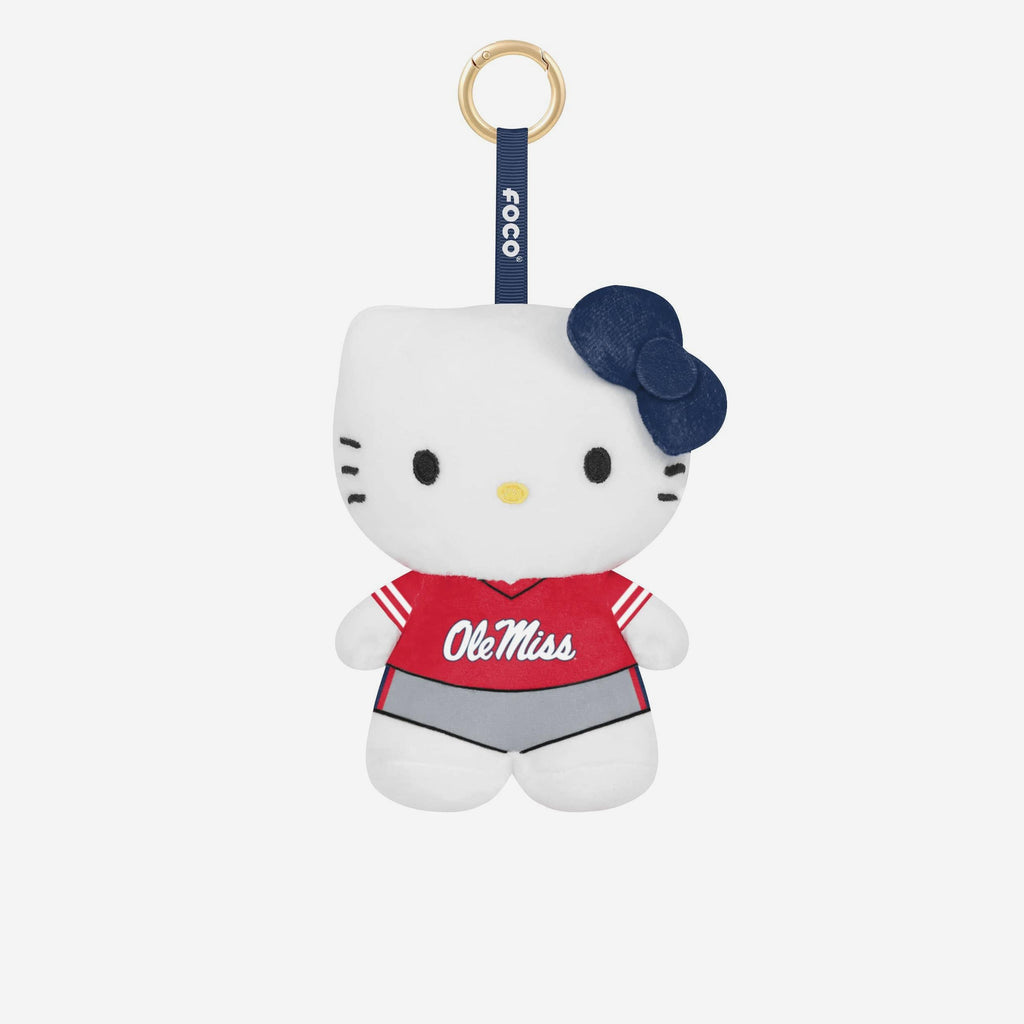 Ole Miss Rebels Plush Hello Kitty® Bag Charm Keychain