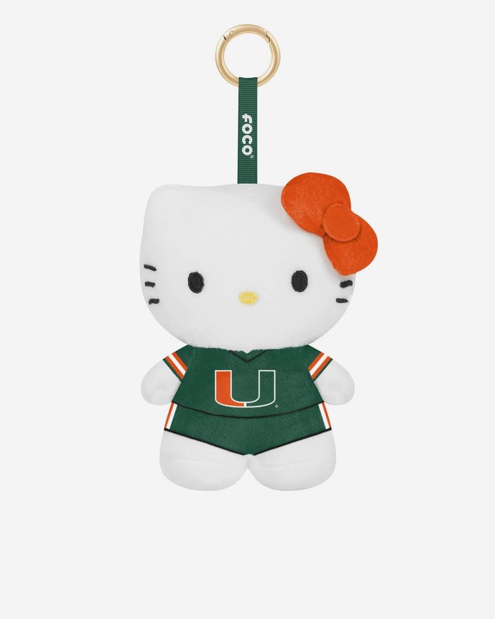 Miami Hurricanes Plush Hello Kitty® Bag Charm Keychain