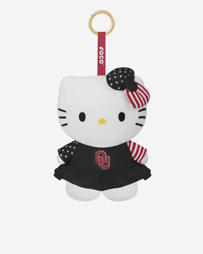 Oklahoma Sooners Americana Plush Hello Kitty® Bag Charm Keychain FOCO - FOCO.com