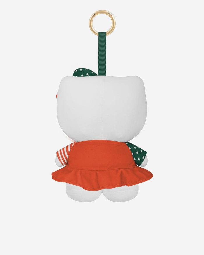 Miami Hurricanes Americana Plush Hello Kitty® Bag Charm Keychain FOCO - FOCO.com