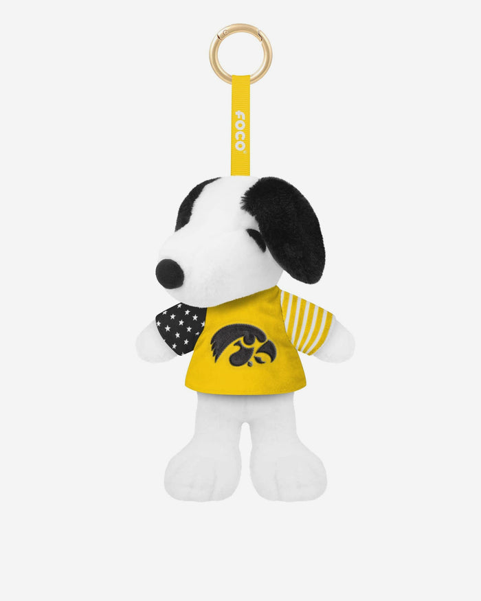 Iowa Hawkeyes Americana Plush Snoopy Peanuts Bag Charm Keychain FOCO - FOCO.com