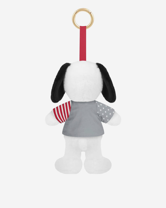 Ohio State Buckeyes Americana Plush Snoopy Peanuts Bag Charm Keychain FOCO - FOCO.com