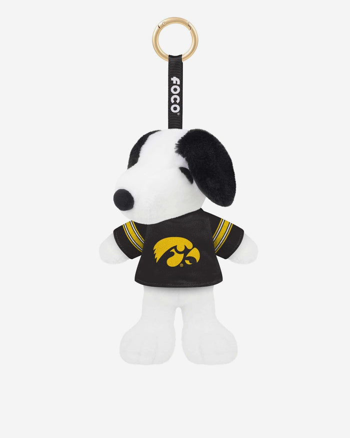 Iowa Hawkeyes Plush Snoopy Peanuts Bag Charm Keychain