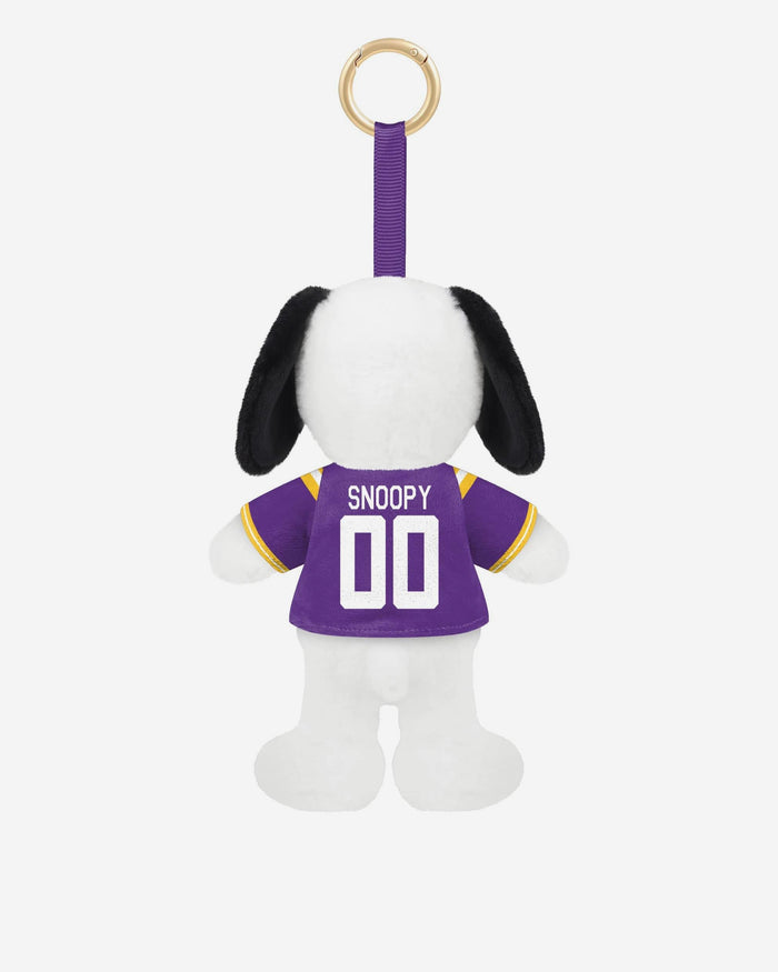 LSU Tigers Plush Snoopy Peanuts Bag Charm Keychain FOCO - FOCO.com