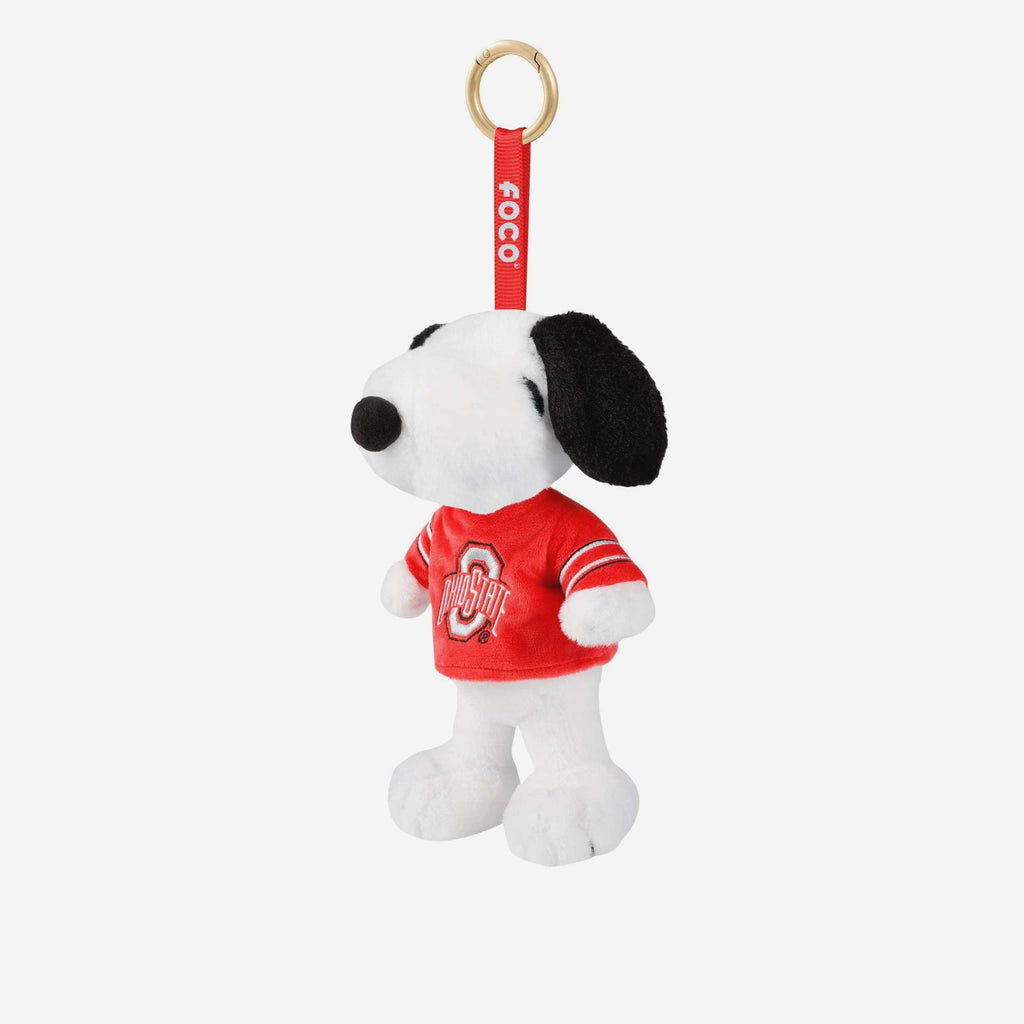 Ohio State Buckeyes Plush Snoopy Peanuts Bag Charm Keychain FOCO - FOCO.com